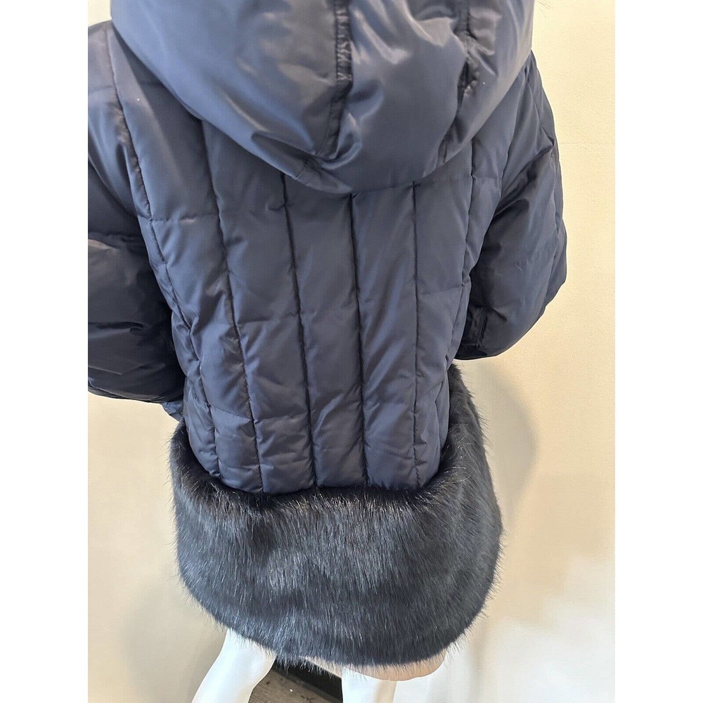 Crewcuts Girls Coat Blue Primaloft Puffer Faux Fur Jacket - Size 16 Orig.$239 - Picture 9 of 13